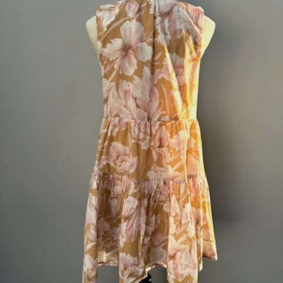 NWT Steve Madden Disposition Tiered Sundress in Golden Glow - Picture 3 of 13